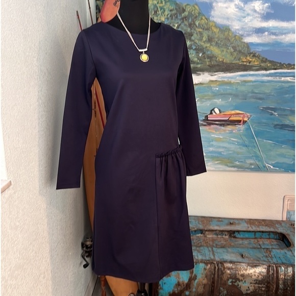 💙LeMuse,CUTE Tunic or Dress,Navy Blue, Like New, Excellent Quality,Size XS - Picture 9 of 16